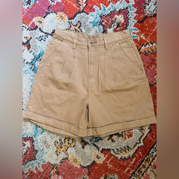 NWT Vintage Bill Blass Tan Shorts - Picture 1 of 5